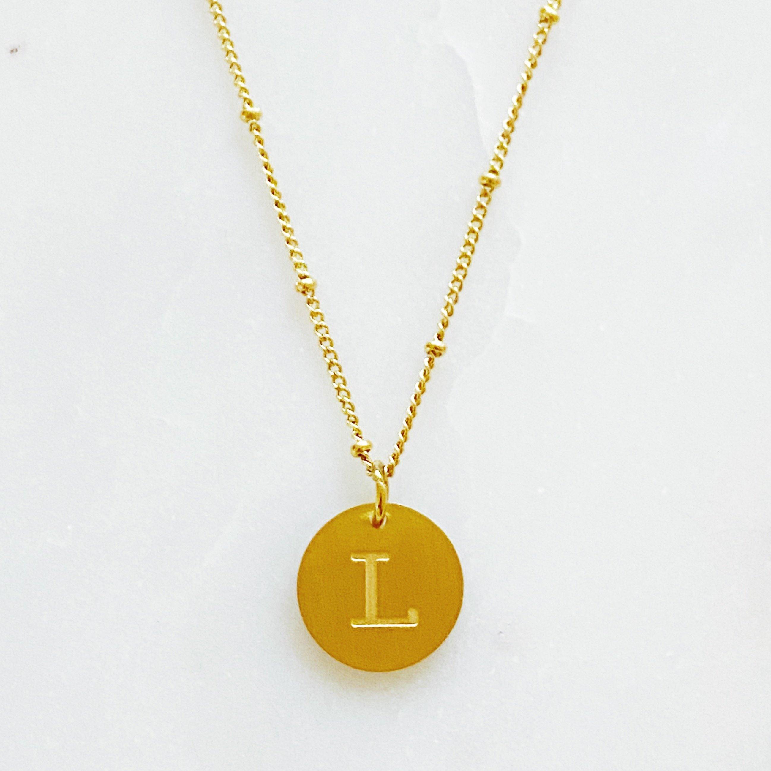 Letters  Singular Charm Initial Necklace Jewellery