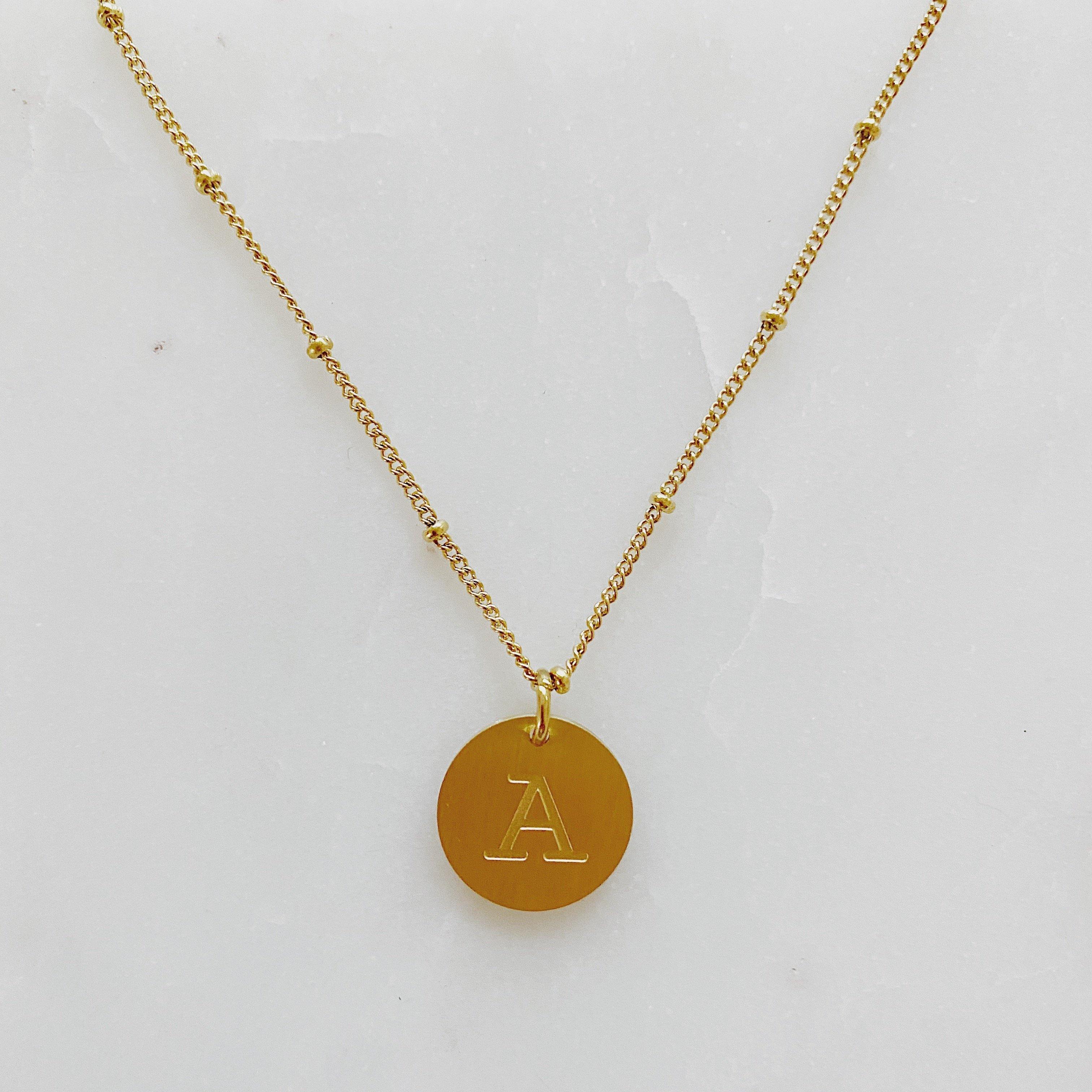 Letters  Singular Charm Initial Necklace Jewellery - jst collection