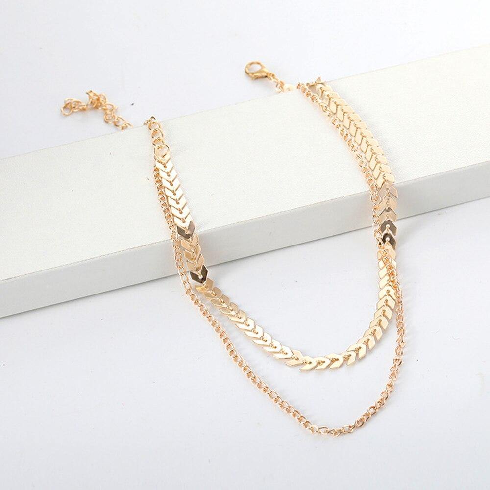 Fashion Chain Choker Two Layers