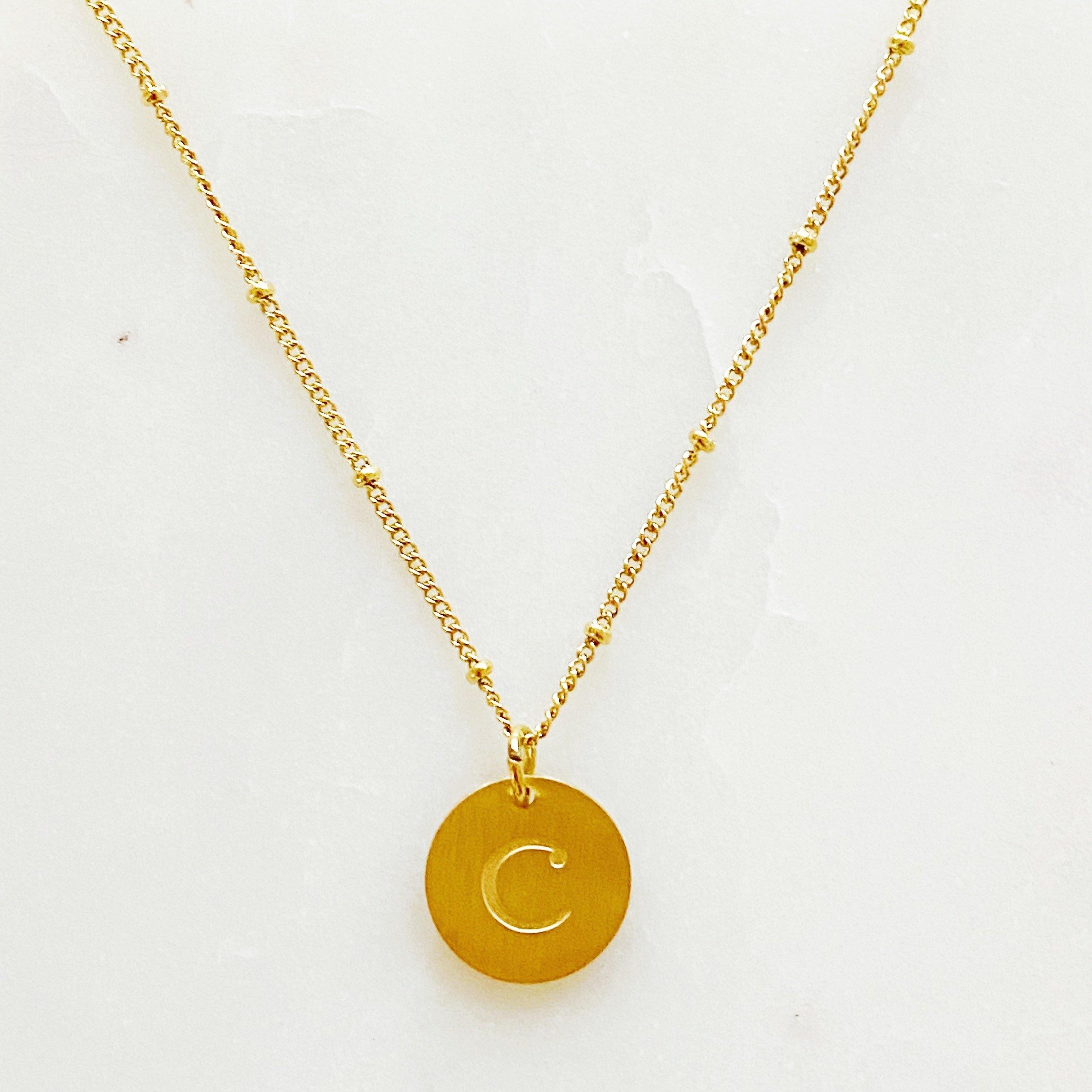 Letters  Singular Charm Initial Necklace Jewellery