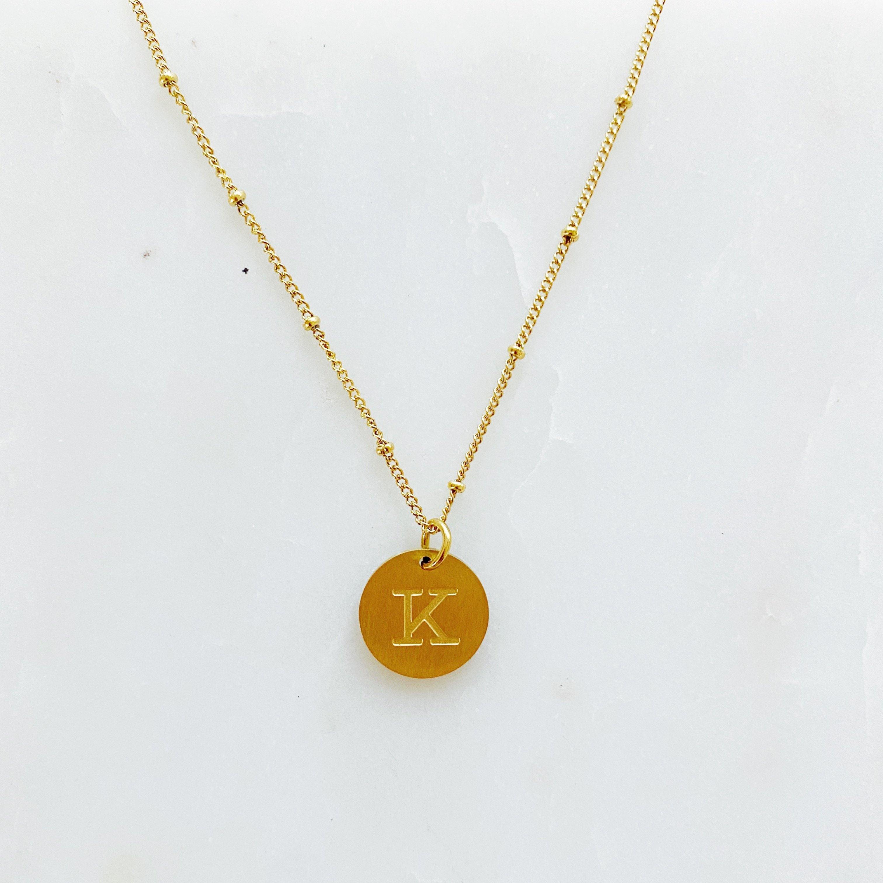 Letters  Singular Charm Initial Necklace Jewellery