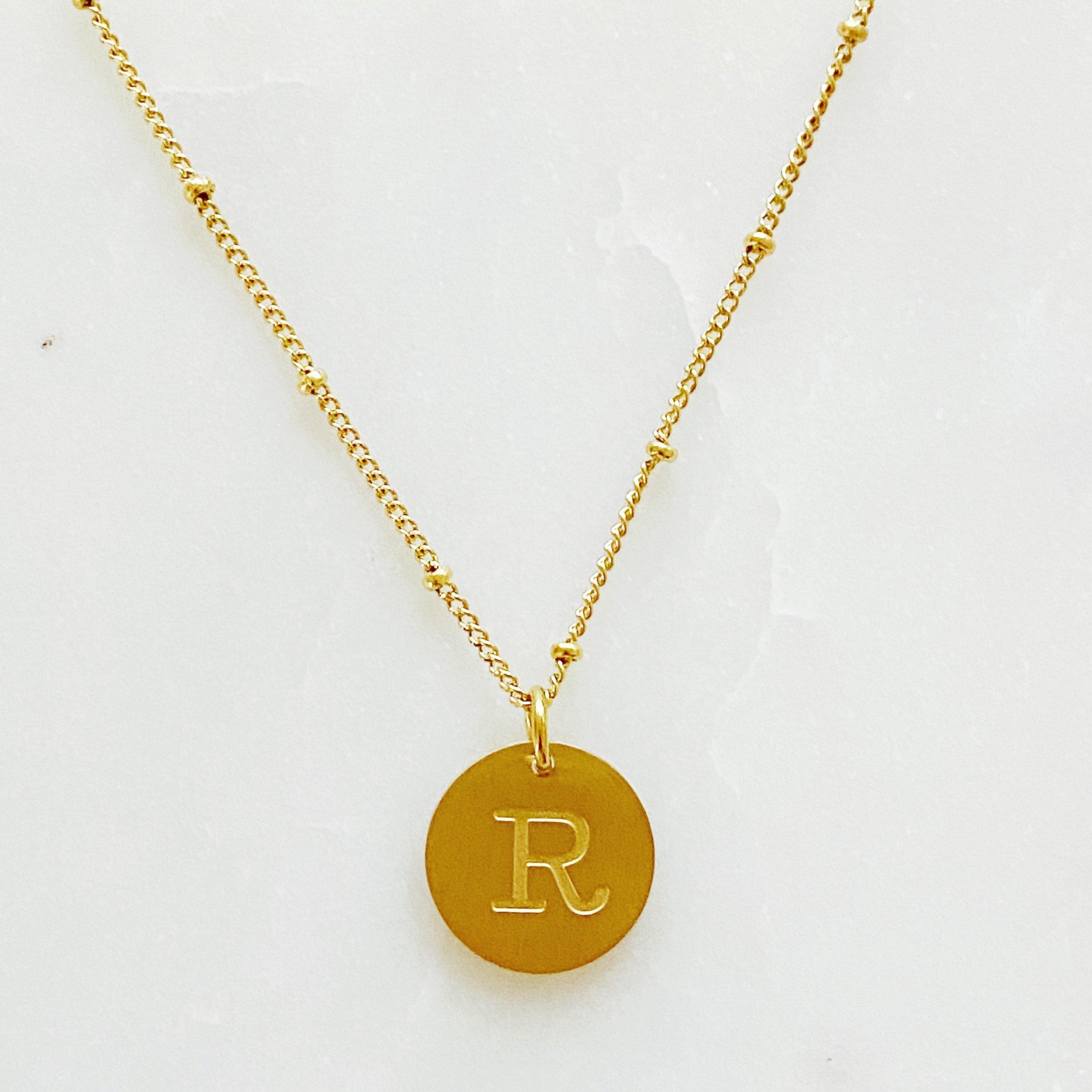 Letters  Singular Charm Initial Necklace Jewellery