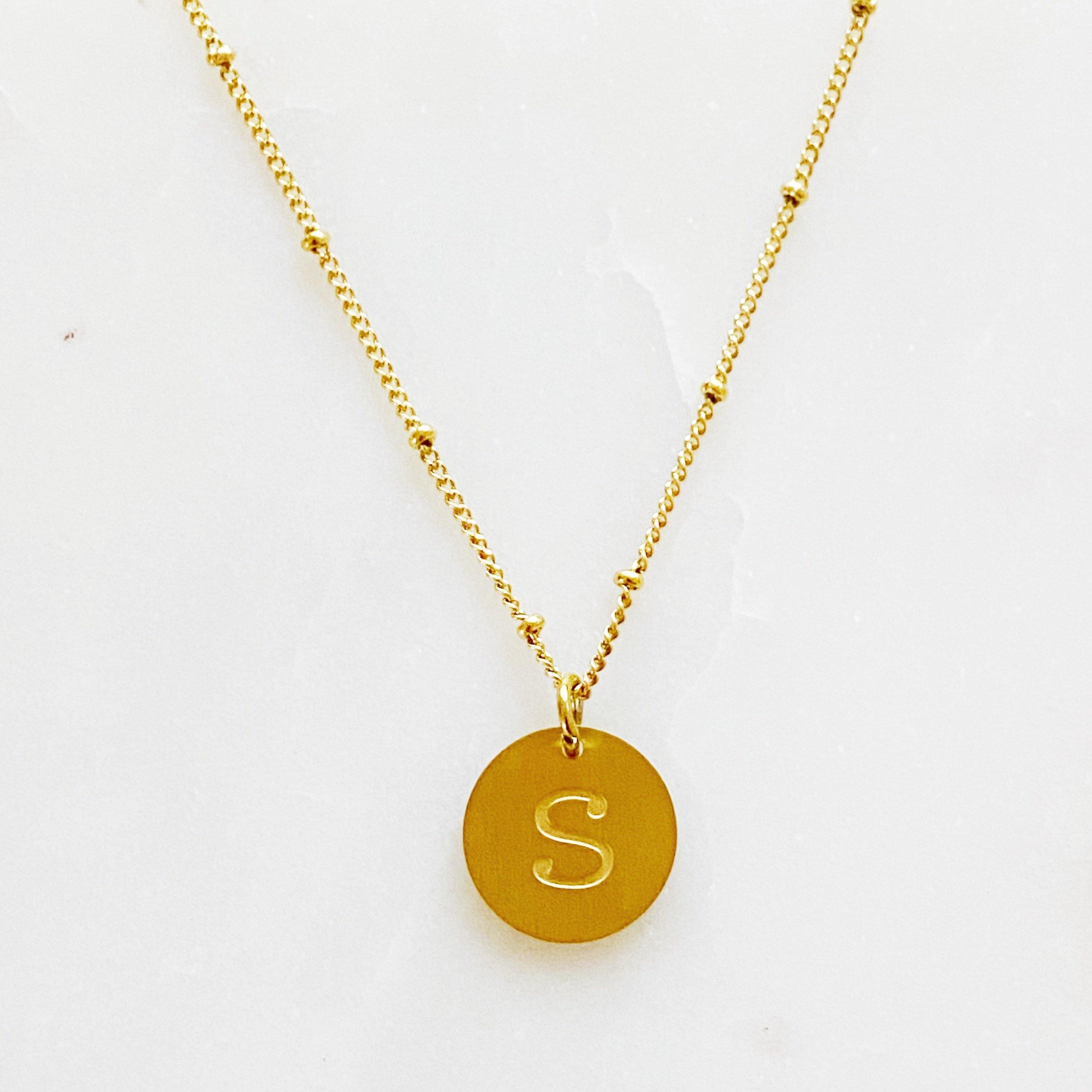 Letters  Singular Charm Initial Necklace Jewellery