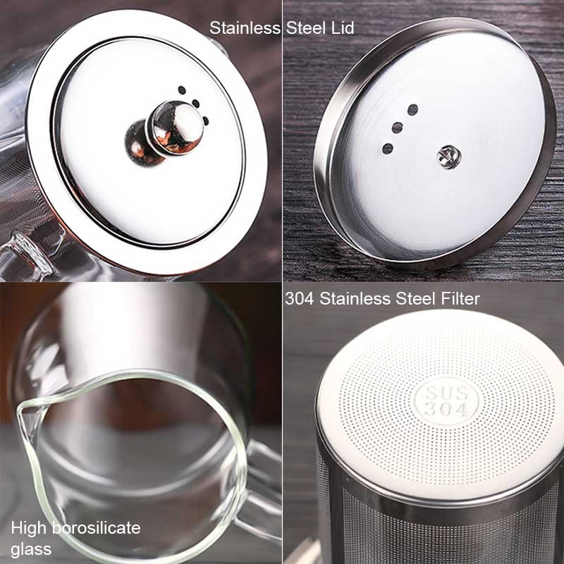 Tea Infuser Pot Heat-resistant Glass