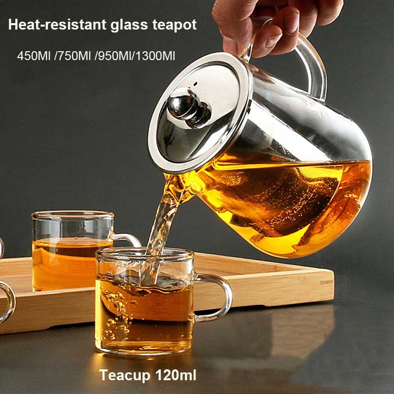 Tea Infuser Pot Heat-resistant Glass