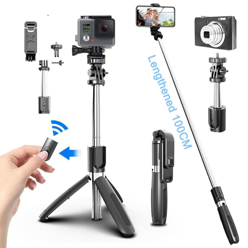 Bluetooth Wireless Selfie Stick Tripod Foldable