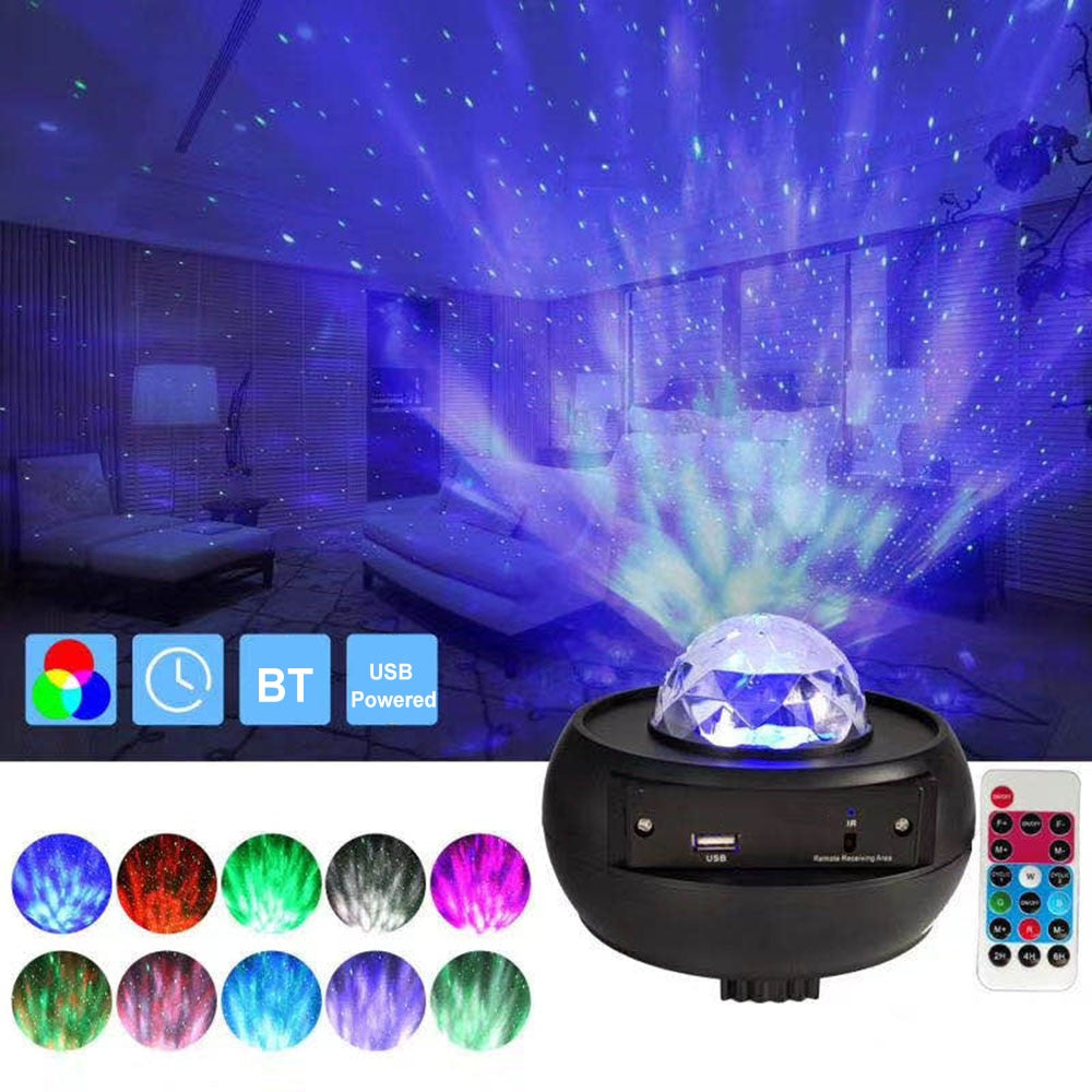 Romantic Colorful Starry Sky Ocean Projector