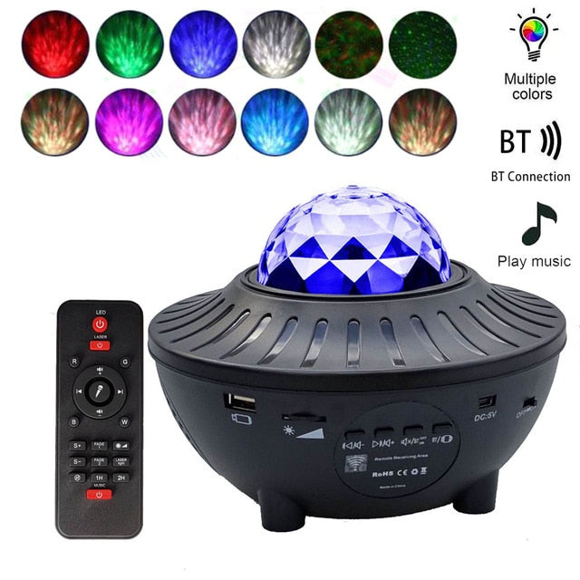 Romantic Colorful Starry Sky Ocean Projector