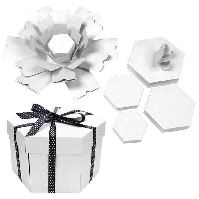 Surprise Hexagonal Exploding Handmade Gifts Box