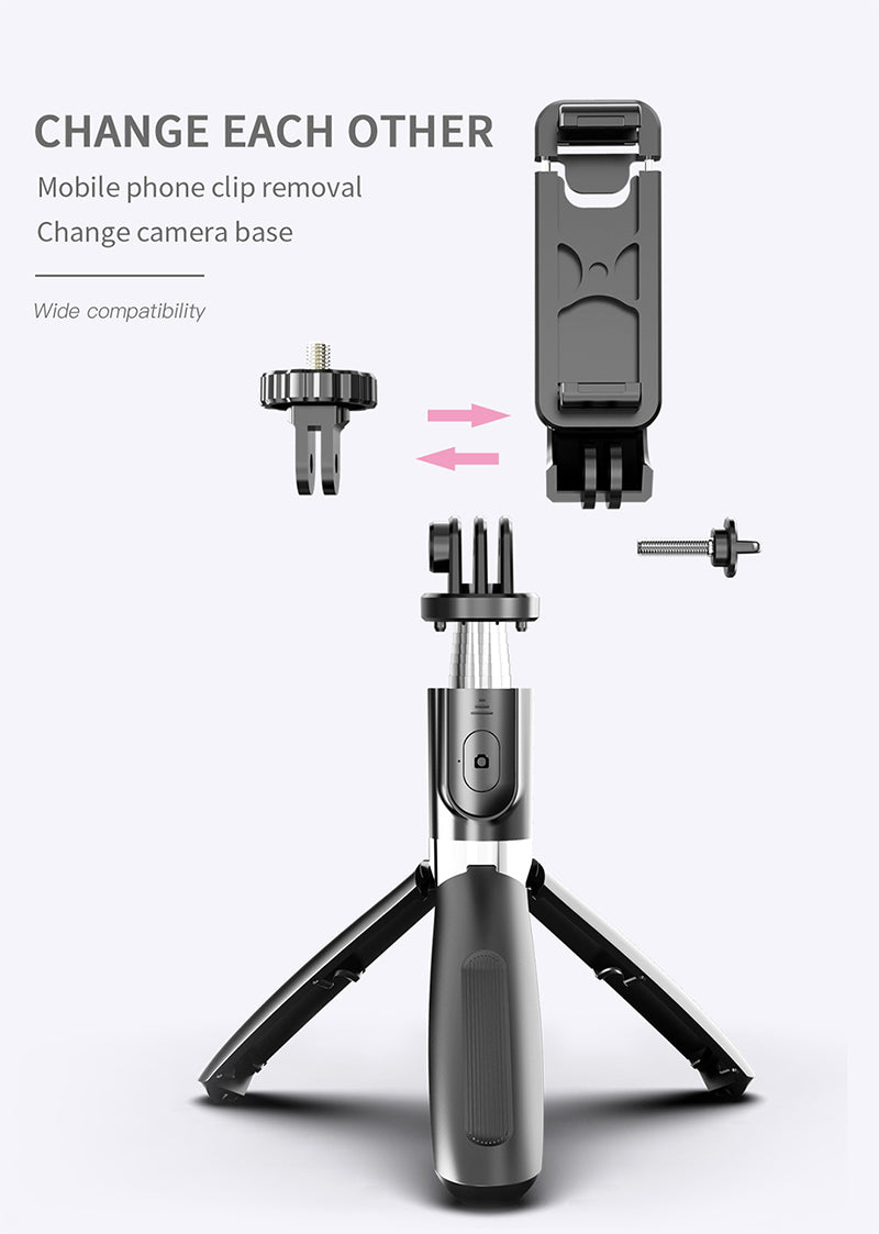 Bluetooth Wireless Selfie Stick Tripod Foldable