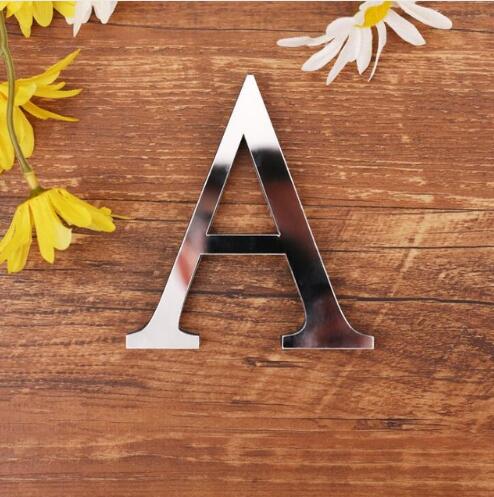 English Letters Acrylic Mirror Surface