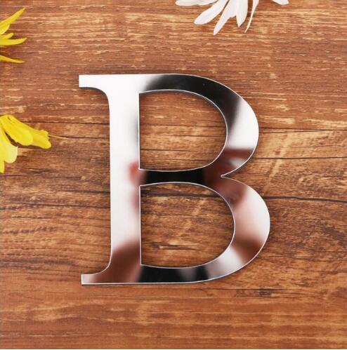 English Letters Acrylic Mirror Surface