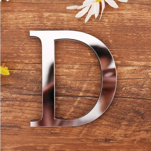 English Letters Acrylic Mirror Surface