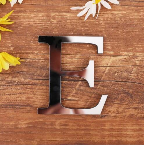 English Letters Acrylic Mirror Surface