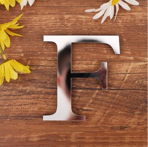 English Letters Acrylic Mirror Surface