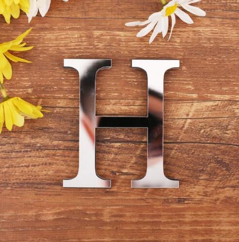 English Letters Acrylic Mirror Surface