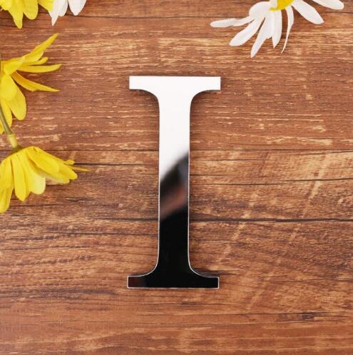 English Letters Acrylic Mirror Surface