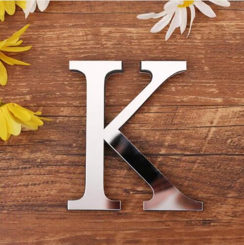 English Letters Acrylic Mirror Surface