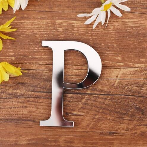 English Letters Acrylic Mirror Surface